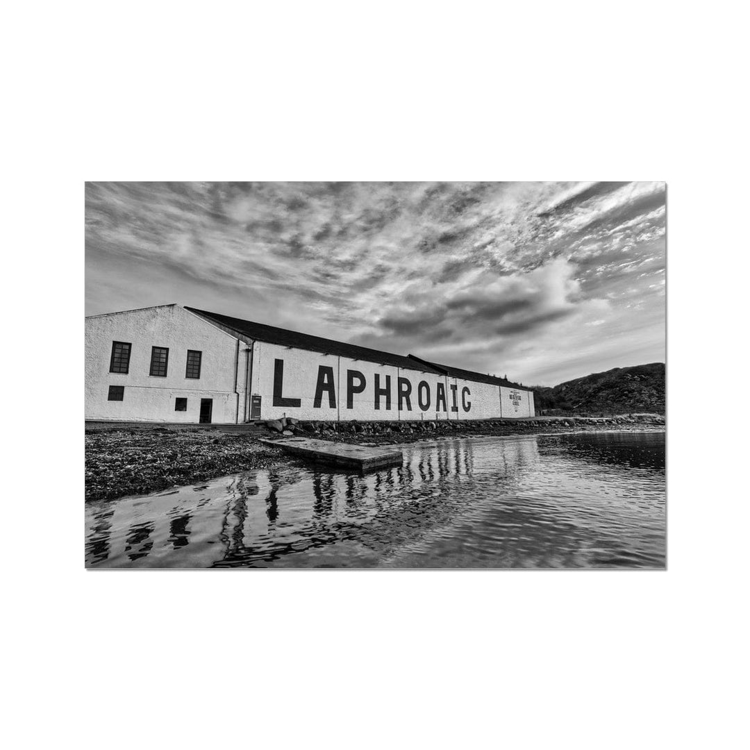 Laphroaig Distillery Islay Black and White C-Type Print 24"x16" by Wandering Spirits Global