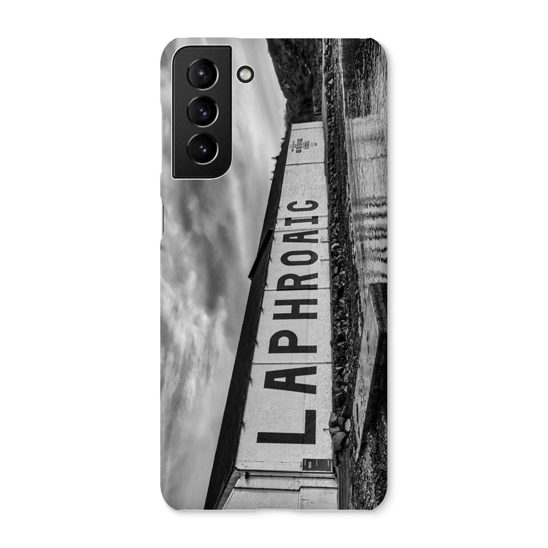 Laphroaig Distillery Islay Black and White Snap Phone Case Samsung Galaxy S21 Plus / Gloss by Wandering Spirits Global