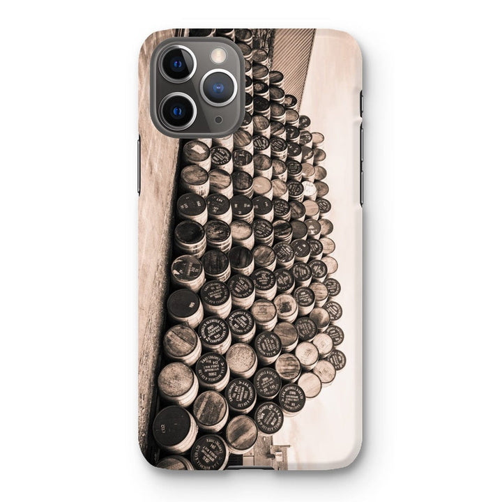Empty Glengyle Casks Sepia Toned Snap Phone Case iPhone 11 Pro / Gloss by Wandering Spirits Global