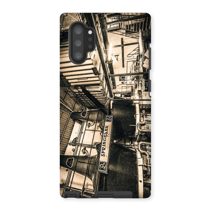 Springbank Distillery Black and White Tough Phone Case Samsung Galaxy Note 10P / Gloss by Wandering Spirits Global