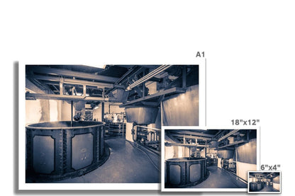 Edradour Distillery Mash Tun Stills Purple Toned Hahnemühle Photo Rag Print by Wandering Spirits Global