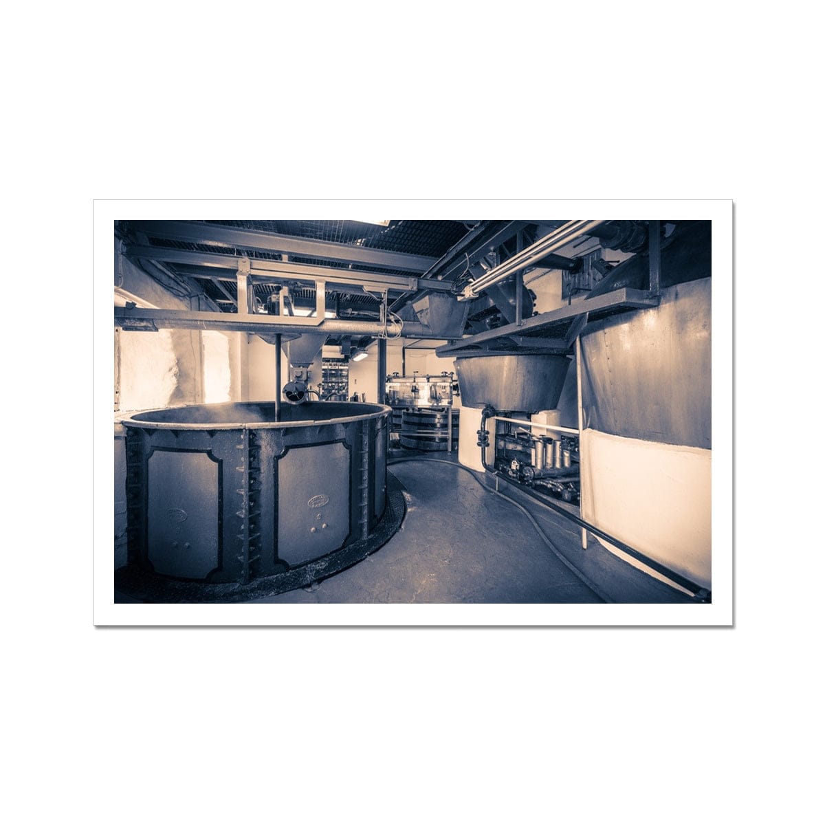 Edradour Distillery Mash Tun Stills Purple Toned Hahnemühle Photo Rag Print 18"x12" by Wandering Spirits Global