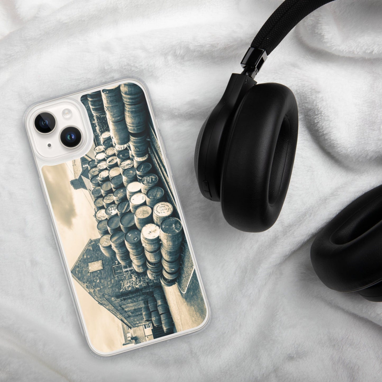 Empty Casks Glengyle Golden Toned iPhone Case by Wandering Spirits Global