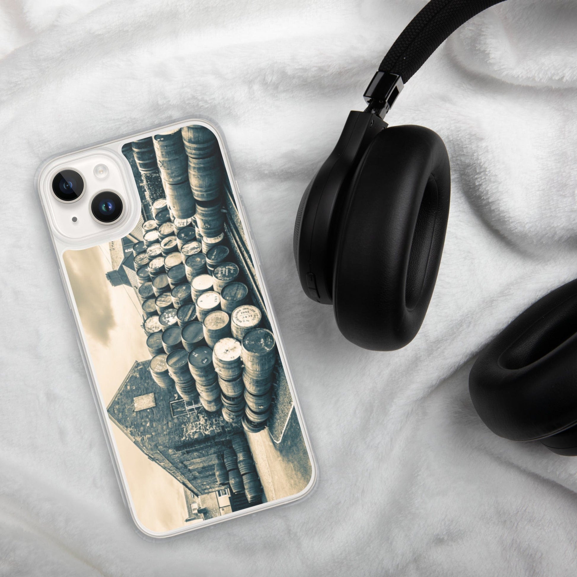 Empty Casks Glengyle Golden Toned iPhone Case by Wandering Spirits Global