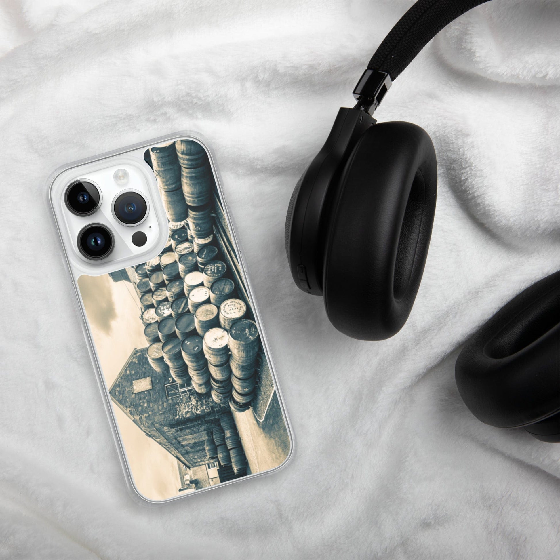 Empty Casks Glengyle Golden Toned iPhone Case by Wandering Spirits Global