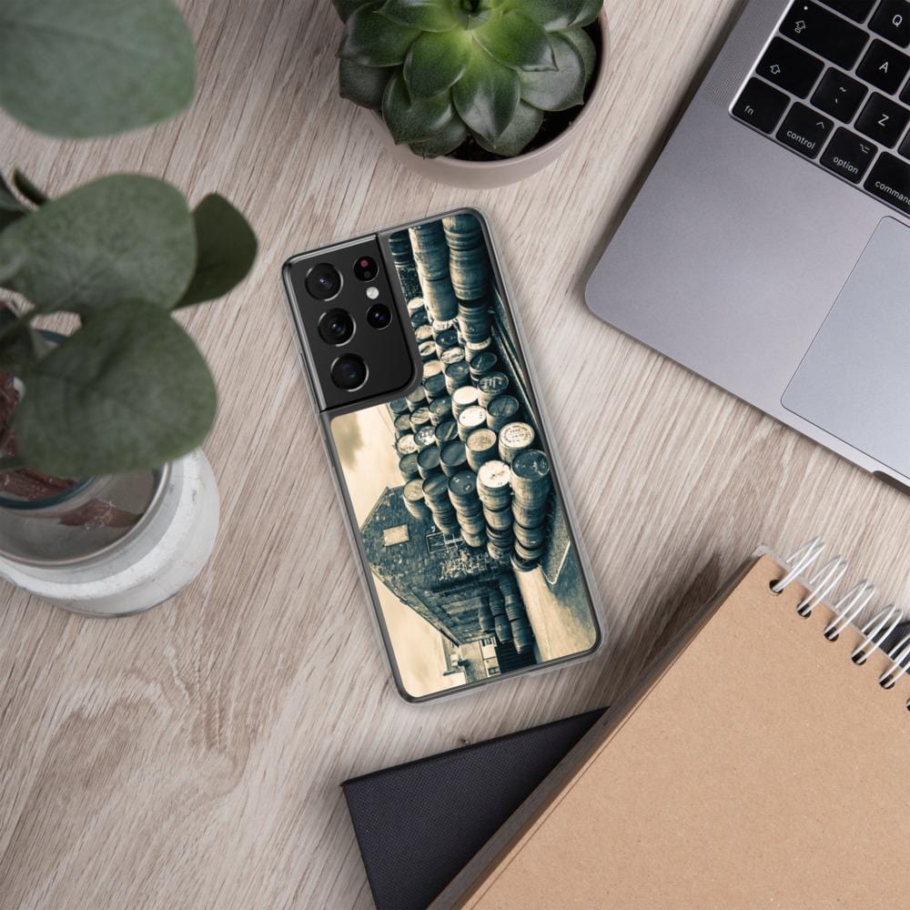 Samsung Galaxy S21 Ultra Empty Casks Glengyle Golden Toned Samsung Case by Wandering Spirits Global