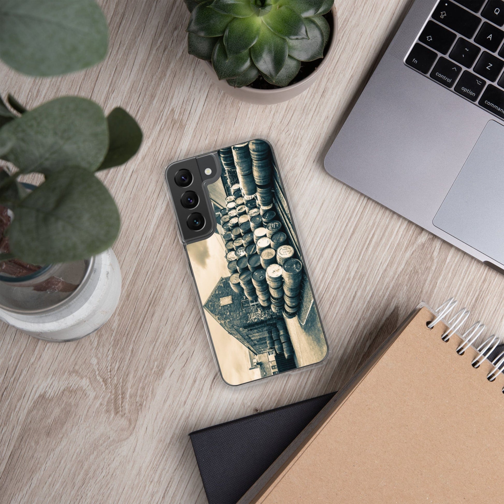 Empty Casks Glengyle Golden Toned Samsung Case Samsung Galaxy S22 by Wandering Spirits Global