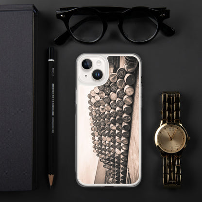 Empty Glengyle Casks Sepia Toned iPhone Case by Wandering Spirits Global