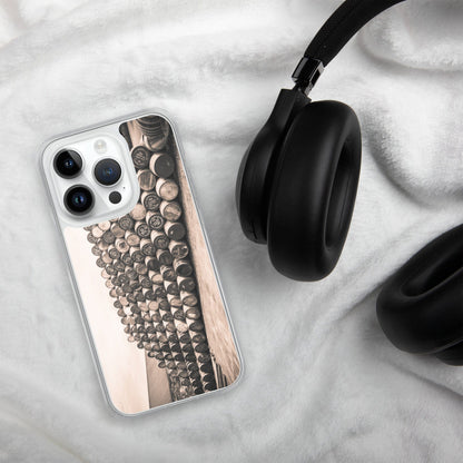 Empty Glengyle Casks Sepia Toned iPhone Case by Wandering Spirits Global