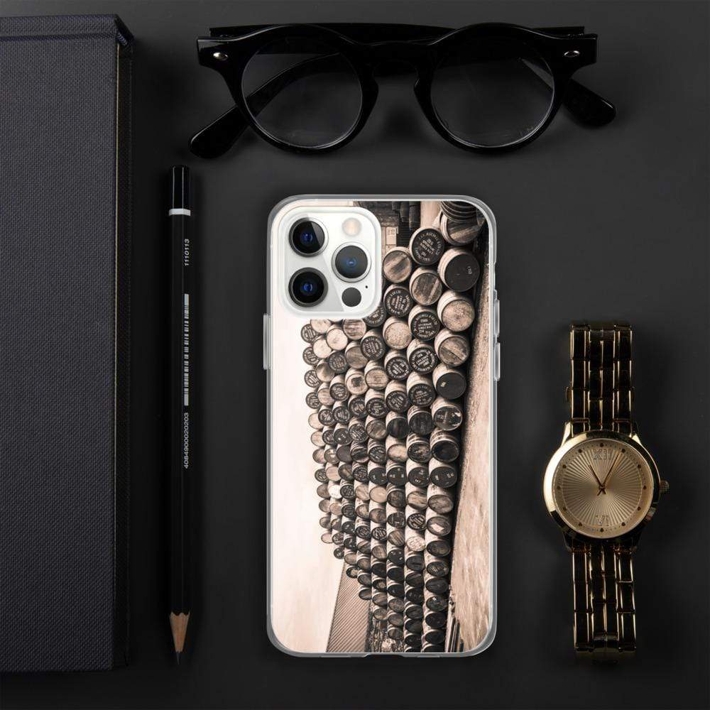 iPhone 12 Pro Max Empty Glengyle Casks Sepia Toned iPhone Case by Wandering Spirits Global