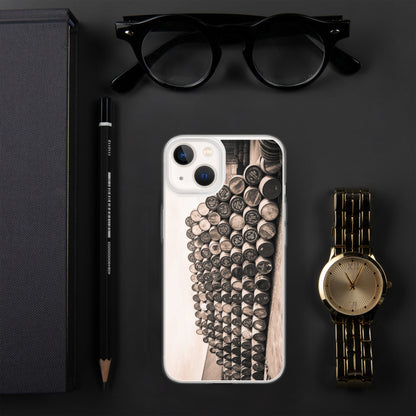 Empty Glengyle Casks Sepia Toned iPhone Case iPhone 13 by Wandering Spirits Global