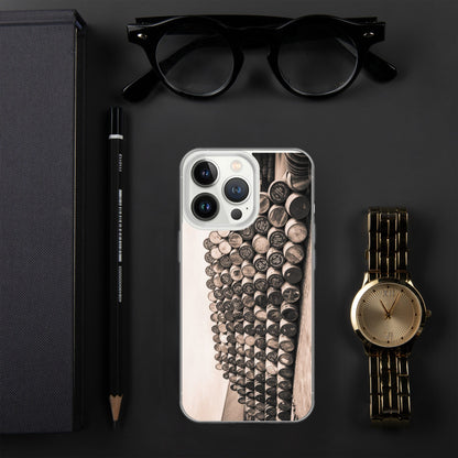 Empty Glengyle Casks Sepia Toned iPhone Case iPhone 13 Pro by Wandering Spirits Global