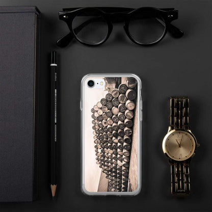 iPhone 7/8 Empty Glengyle Casks Sepia Toned iPhone Case by Wandering Spirits Global