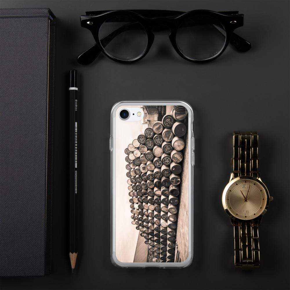 iPhone SE Empty Glengyle Casks Sepia Toned iPhone Case by Wandering Spirits Global