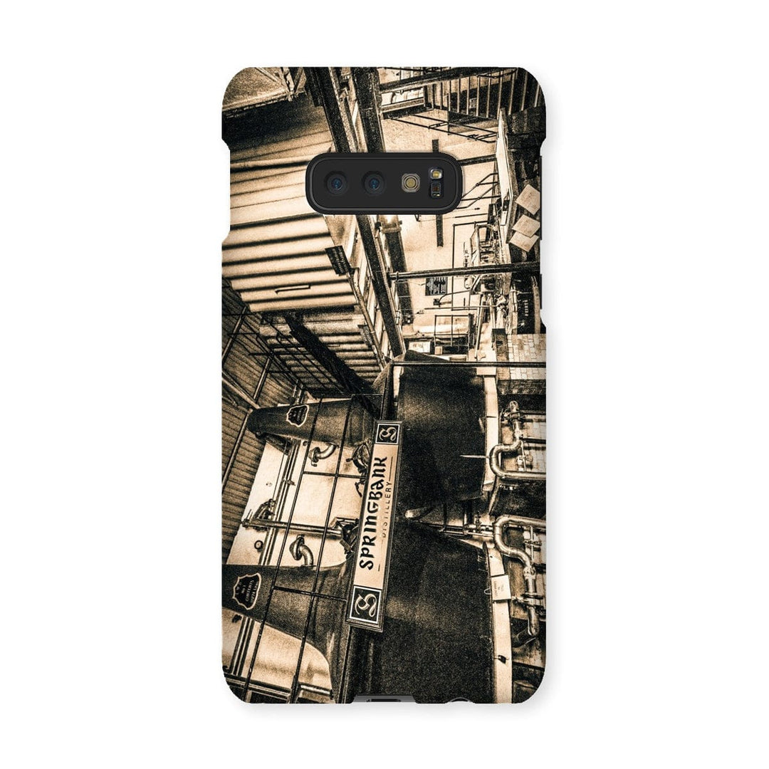 Springbank Distillery Black and White Snap Phone Case Samsung Galaxy S10E / Gloss by Wandering Spirits Global