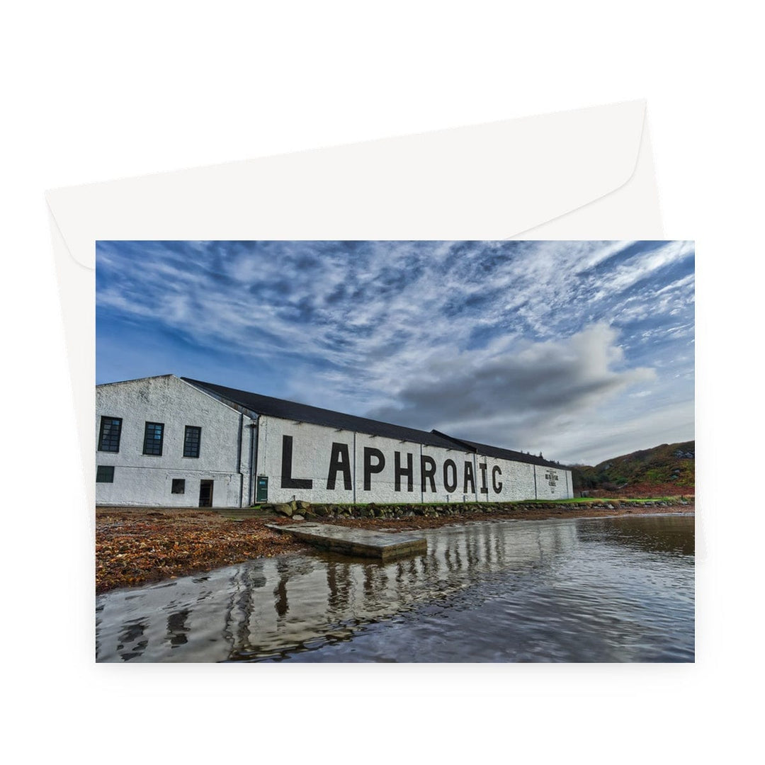 Laphroaig Distillery Warehouse Full Colour Greeting Card A5 Landscape / 1 Card by Wandering Spirits Global
