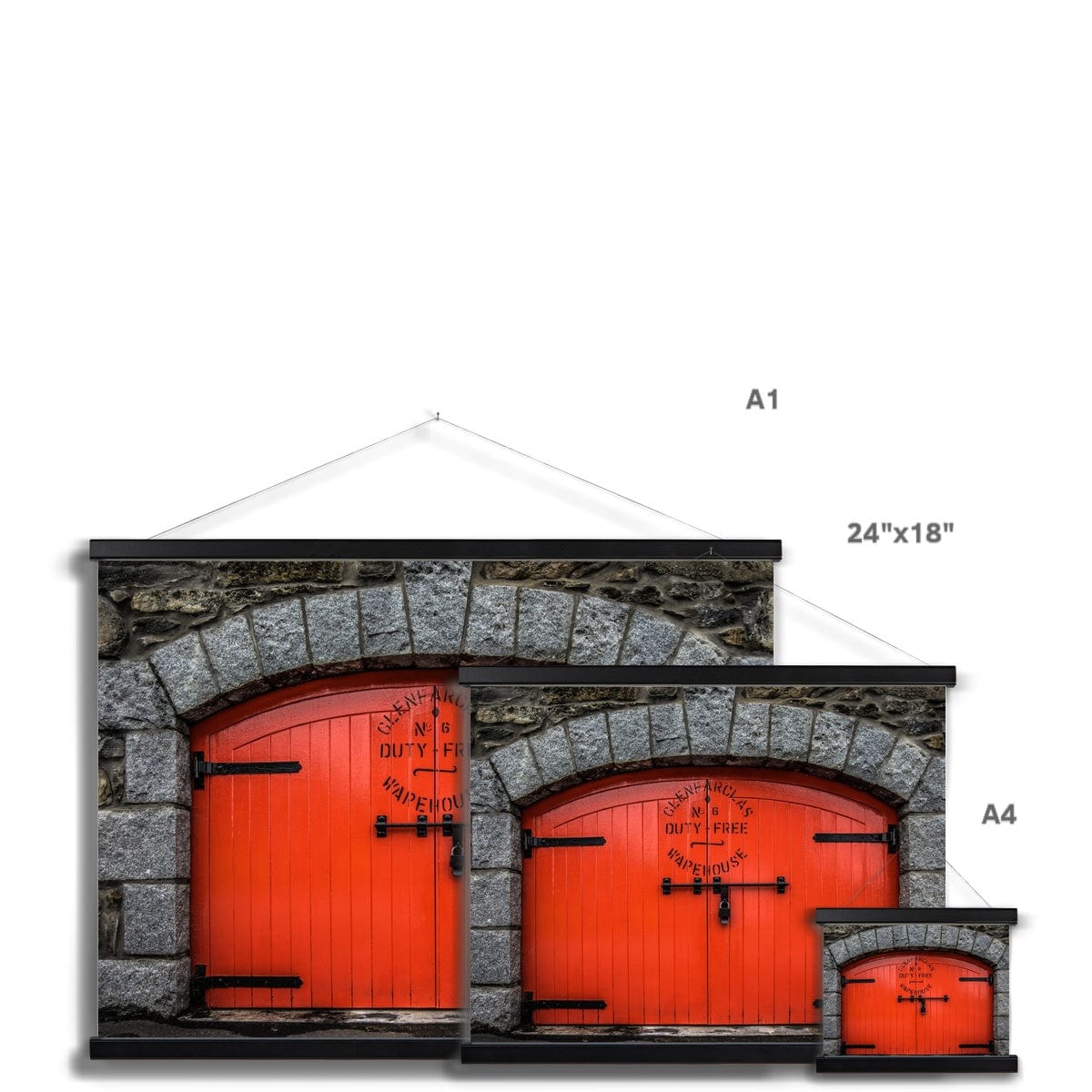 Glenfarclas Distillery Duty Free Warehouse 6 Fine Art Print with Hanger by Wandering Spirits Global