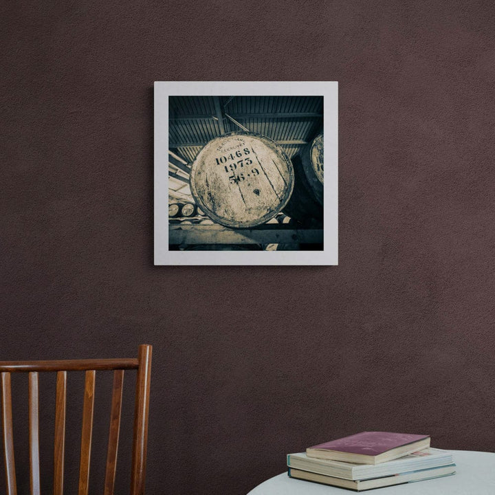 Glenlivet 1973 Cask Golden Toned Fine Art Print 50.8 cm x 50.8 cm, 20.0 inches x 20.0 inches by Wandering Spirits Global