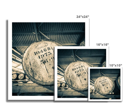 Glenlivet 1973 Cask Golden Toned Hahnemühle Photo Rag Print 24"x24" by Wandering Spirits Global