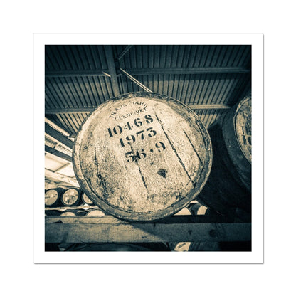 Glenlivet 1973 Cask Golden Toned Hahnemühle Photo Rag Print 12"x12" by Wandering Spirits Global