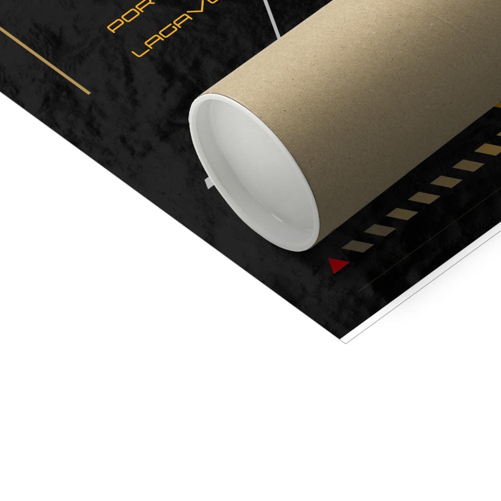 Islay Whisky Heads Up Display Map C-Type Print by Wandering Spirits Global