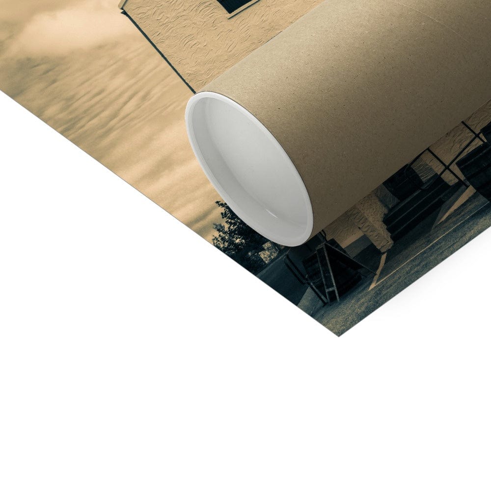 Lagavulin Distillery Golden Toned C-Type Print by Wandering Spirits Global