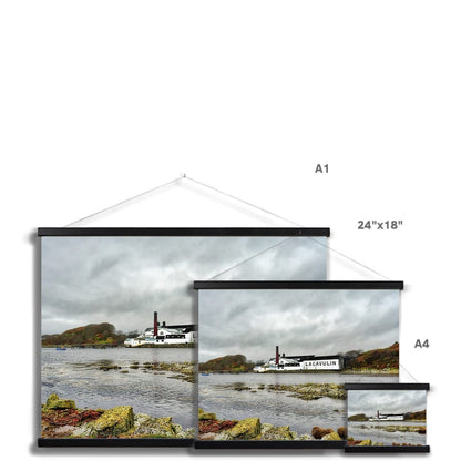 Lagavulin Distillery Soft Colour Fine Art Print with Hanger by Wandering Spirits Global