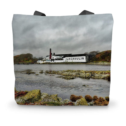 Lagavulin Distillery Soft Colour Canvas Tote Bag 14"x18.5" by Wandering Spirits Global