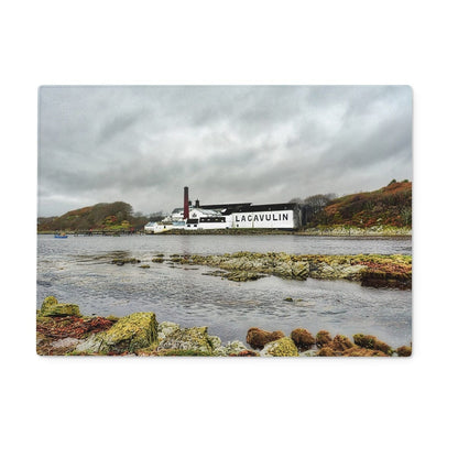 Lagavulin Distillery Soft Colour Glass Chopping Board 15"x11" Rectangular by Wandering Spirits Global