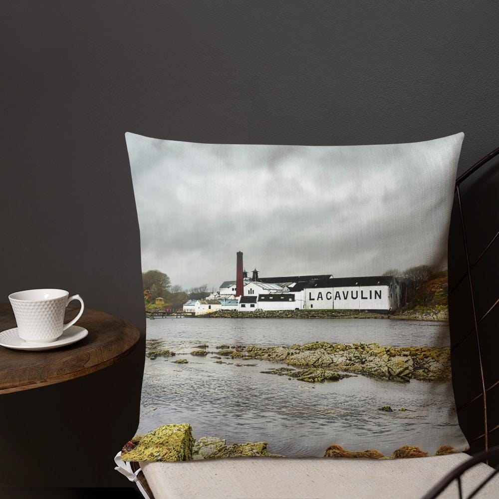 Lagavulin Distillery Soft Colour Premium Pillow by Wandering Spirits Global