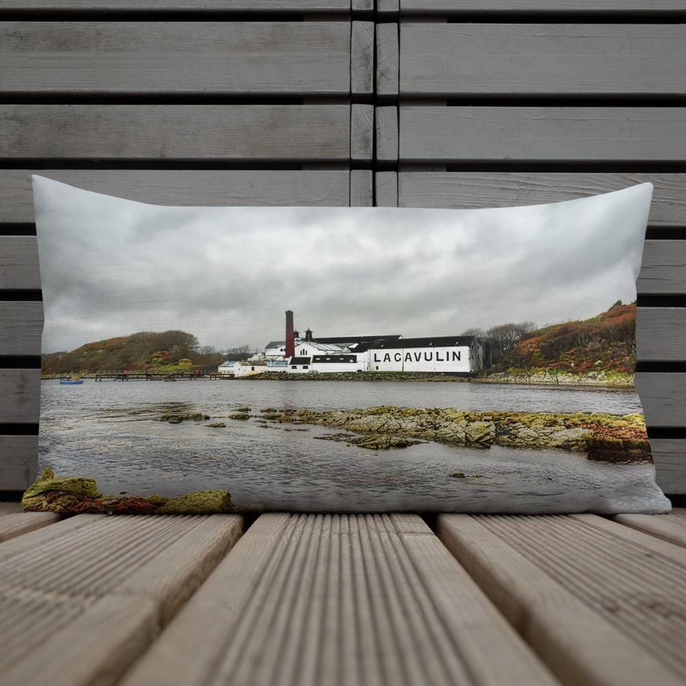 Lagavulin Distillery Soft Colour Premium Pillow by Wandering Spirits Global