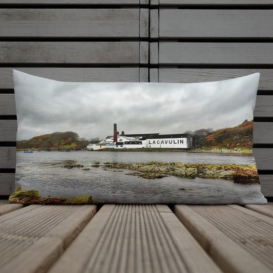 Lagavulin Distillery Soft Colour Premium Pillow by Wandering Spirits Global