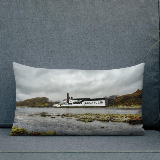 20×12 Lagavulin Distillery Soft Colour Premium Pillow by Wandering Spirits Global