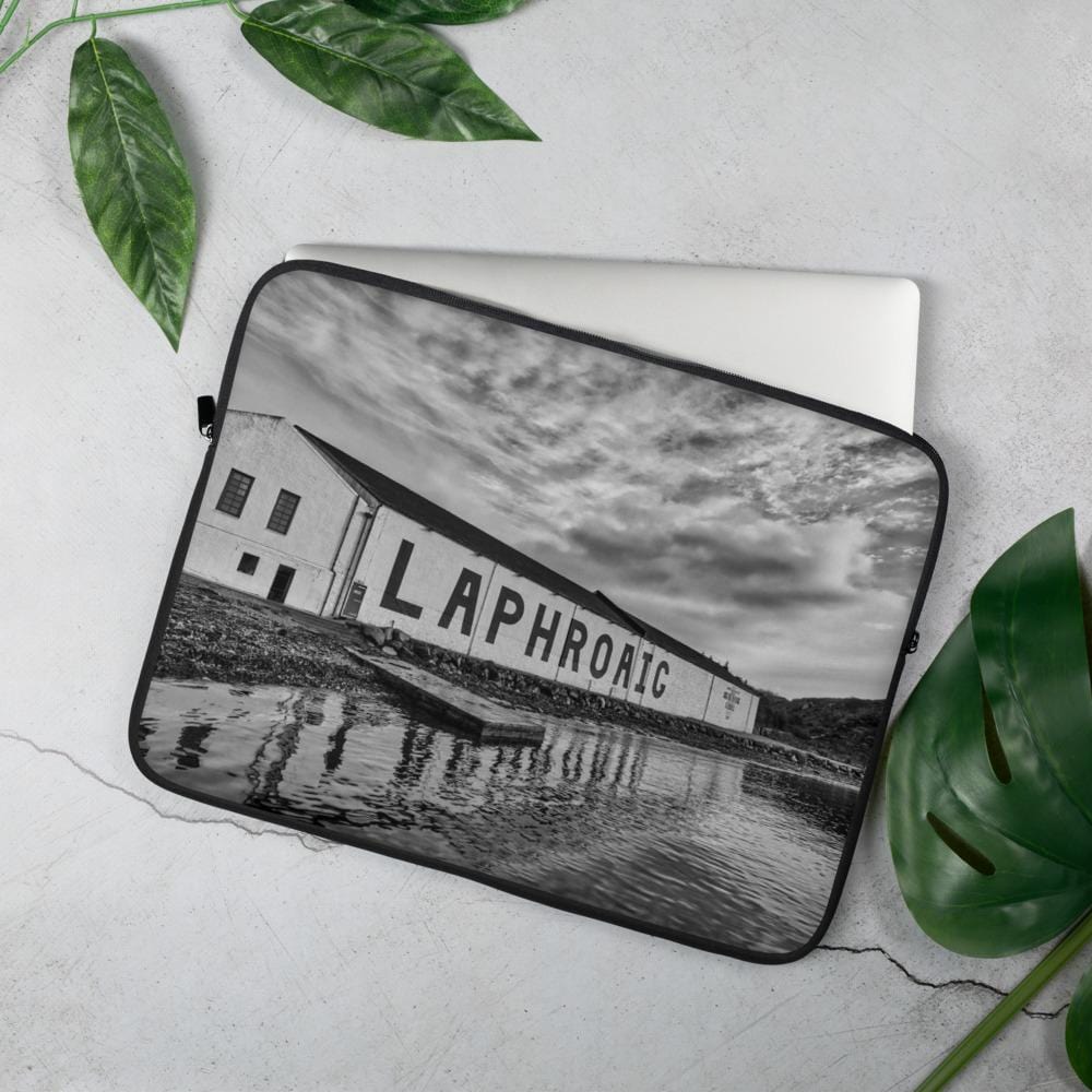 15 in Laphroaig Distillery Laptop Sleeve by Wandering Spirits Global