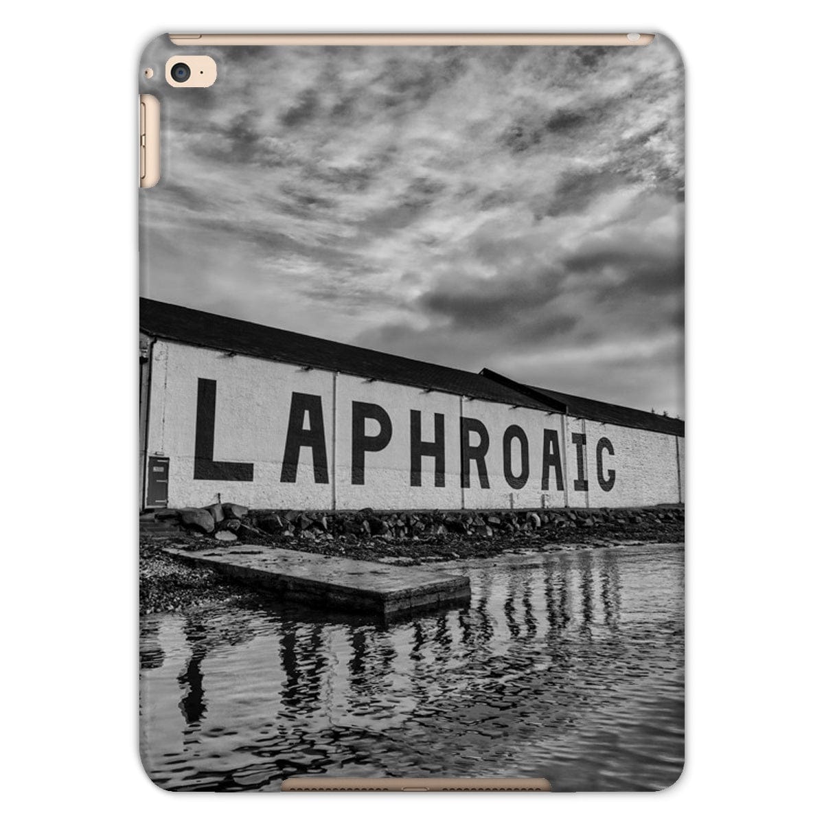 Laphroaig Distillery Islay Black and White Tablet Cases iPad Air 2 / Gloss by Wandering Spirits Global