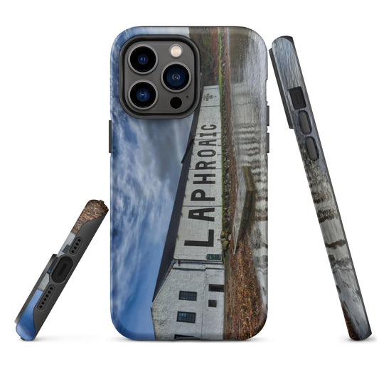Laphroaig Distillery Full Colour Tough iPhone Case iPhone 14 Pro Max by Wandering Spirits Global