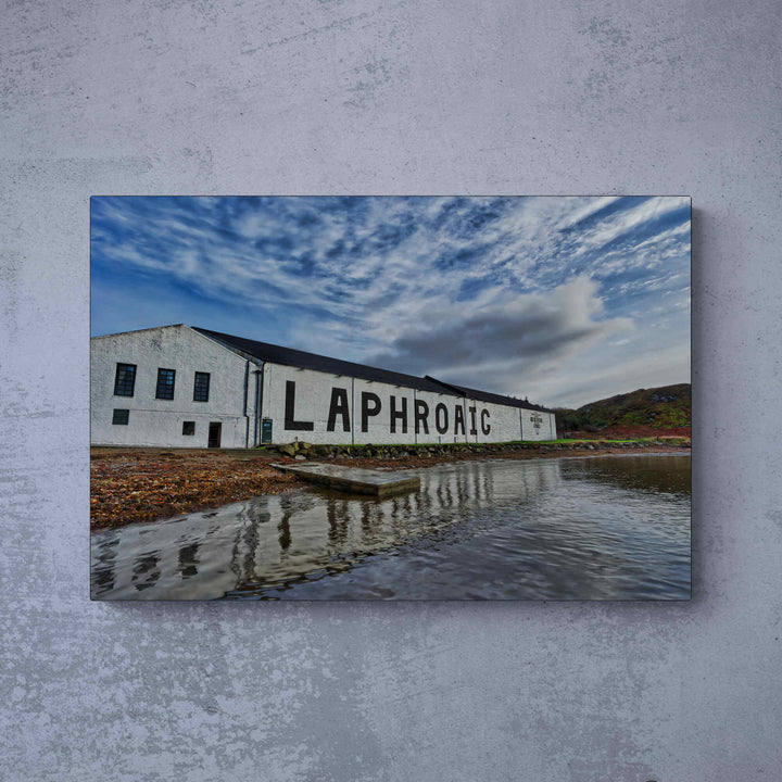 Laphroaig Distillery Warehouse Photo Paper Poster (USA sizes) by Wandering Spirits Global