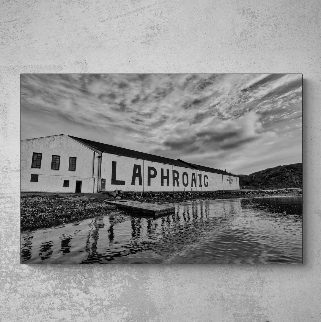 Laphroaig Distillery Photo Paper Poster (USA sizes) by Wandering Spirits Global
