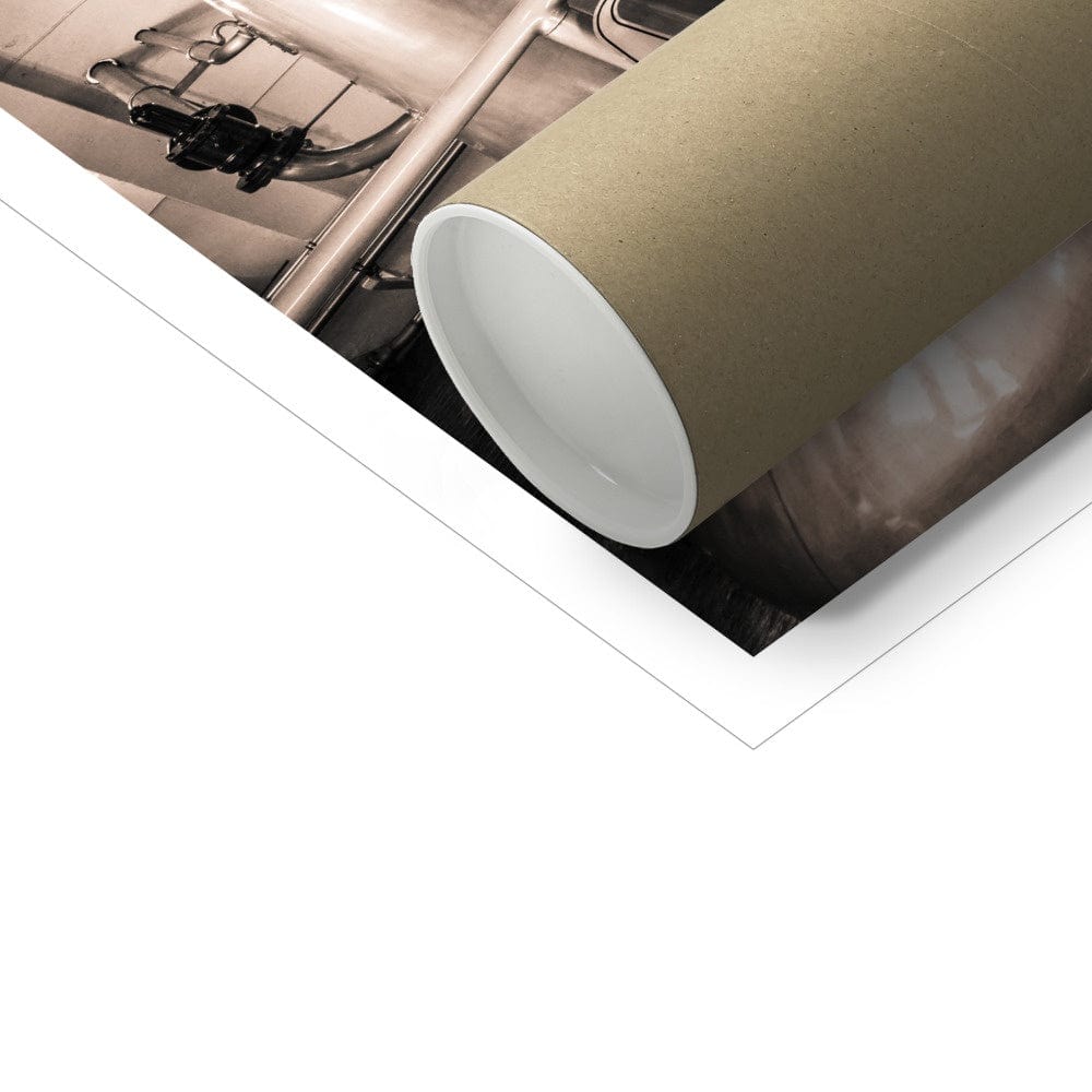 Low Wines and Wash Stills Talisker Golden Toned Hahnemühle Photo Rag Print by Wandering Spirits Global