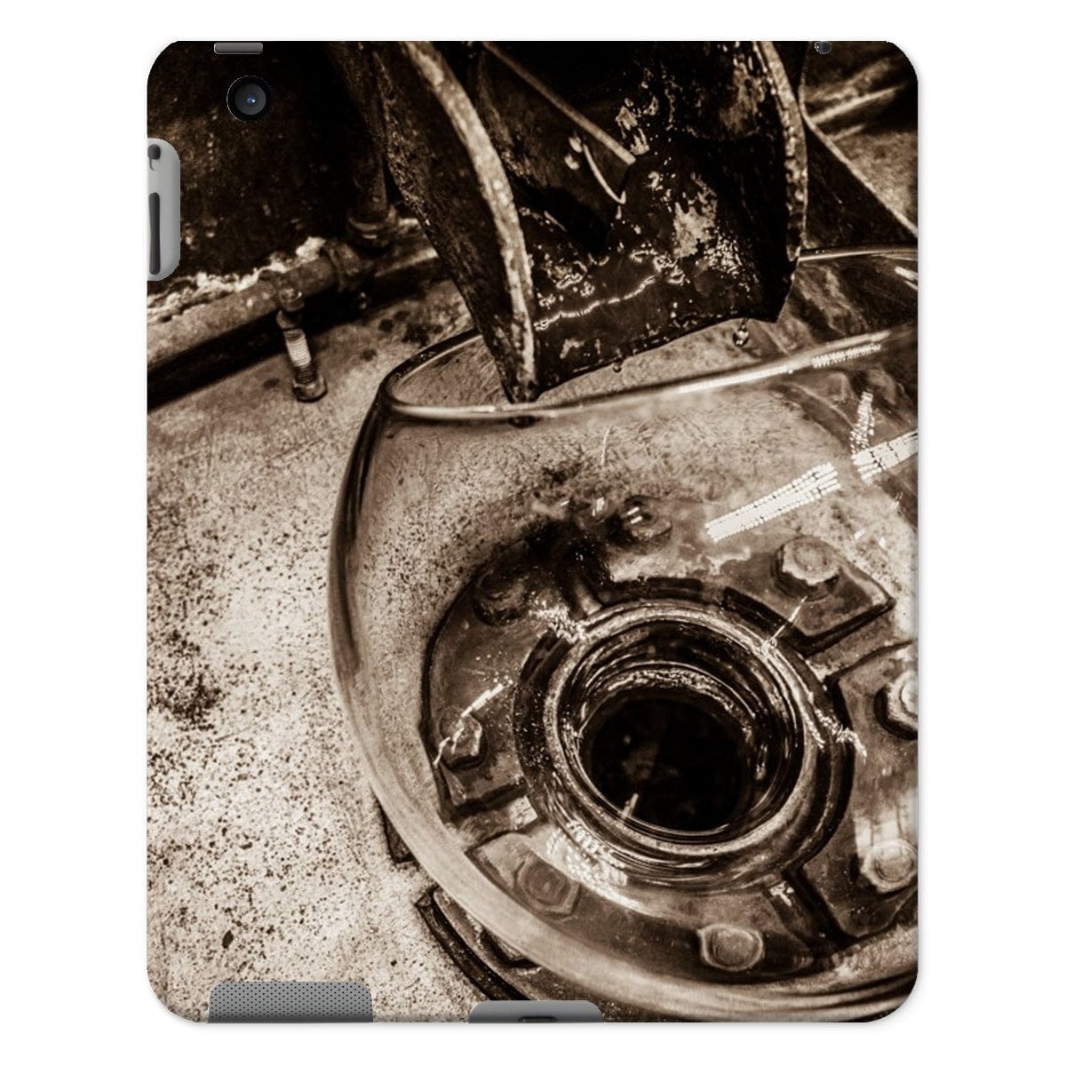 Low Wines from Wash Still No. 2 Laphroaig Sepia Toned Tablet Cases iPad 2/3/4 / Gloss by Wandering Spirits Global