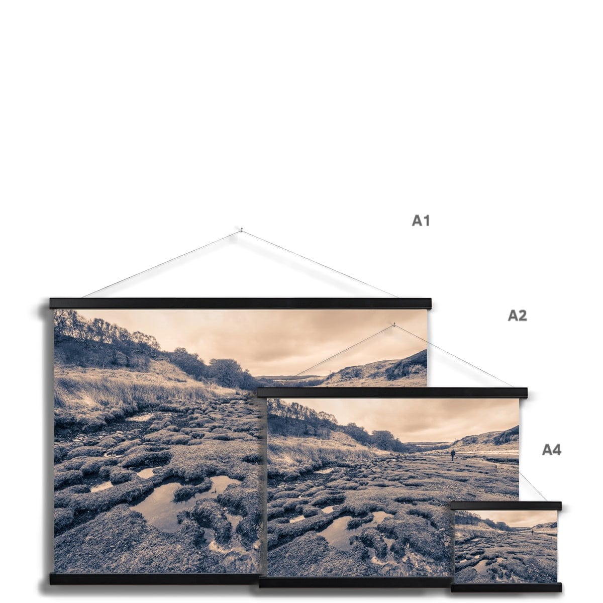 Margadale River Islay Fine Art Print with Hanger by Wandering Spirits Global