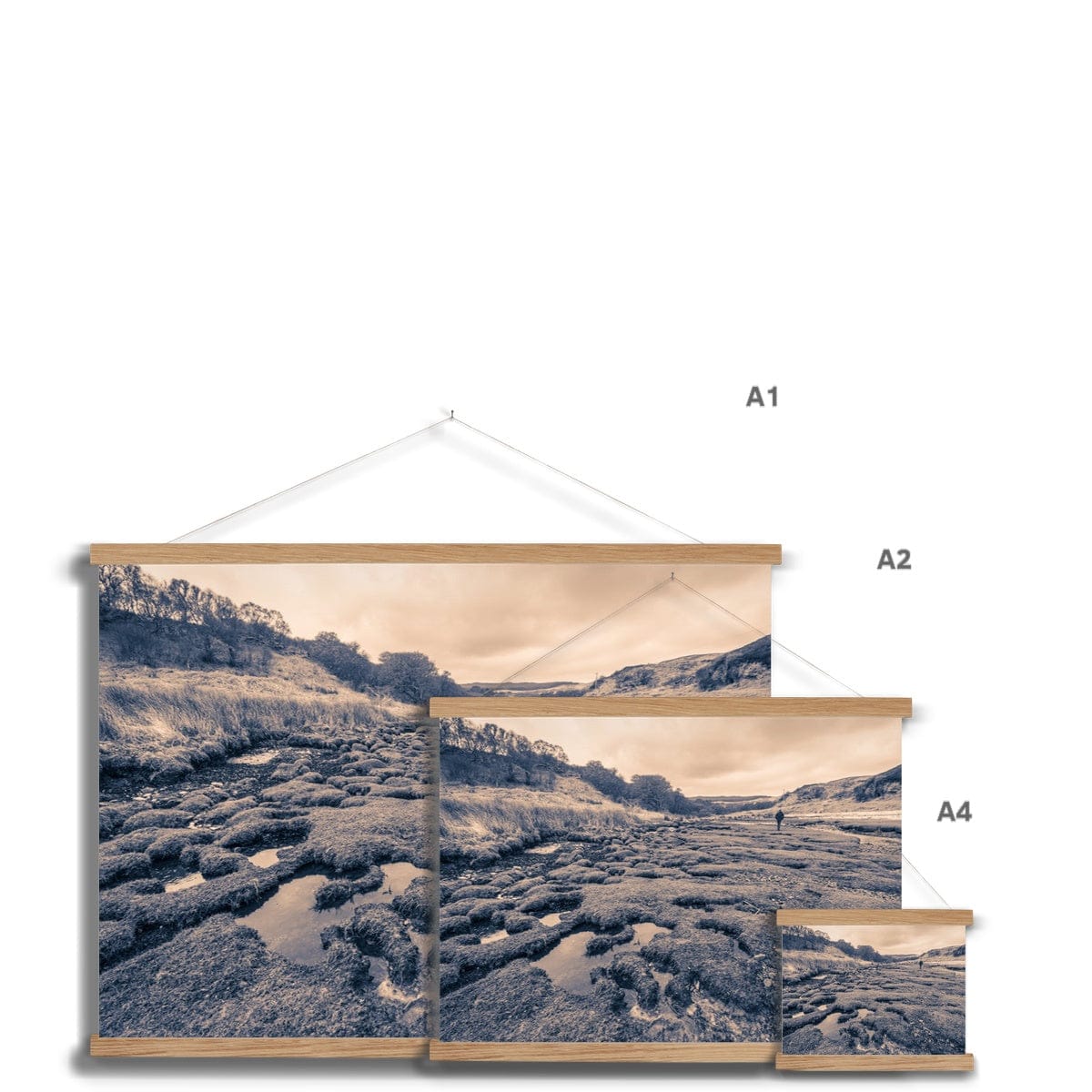 Margadale River Islay Fine Art Print with Hanger by Wandering Spirits Global