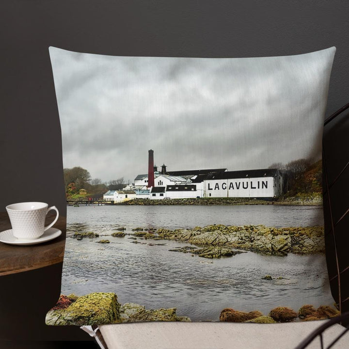 Lagavulin Distillery Soft Colour Premium Pillow by Wandering Spirits Global