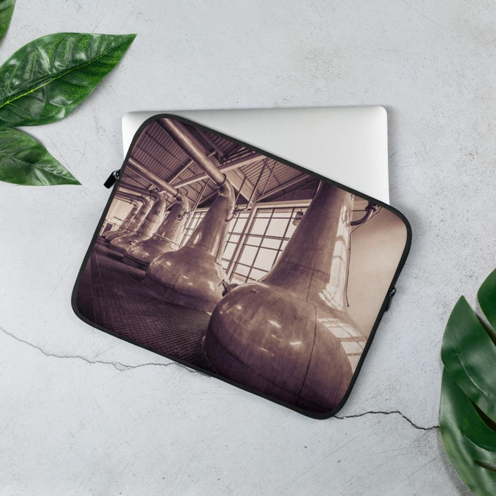13 in Still Squadron Caol Ila Sepia Toned Laptop Sleeve by Wandering Spirits Global