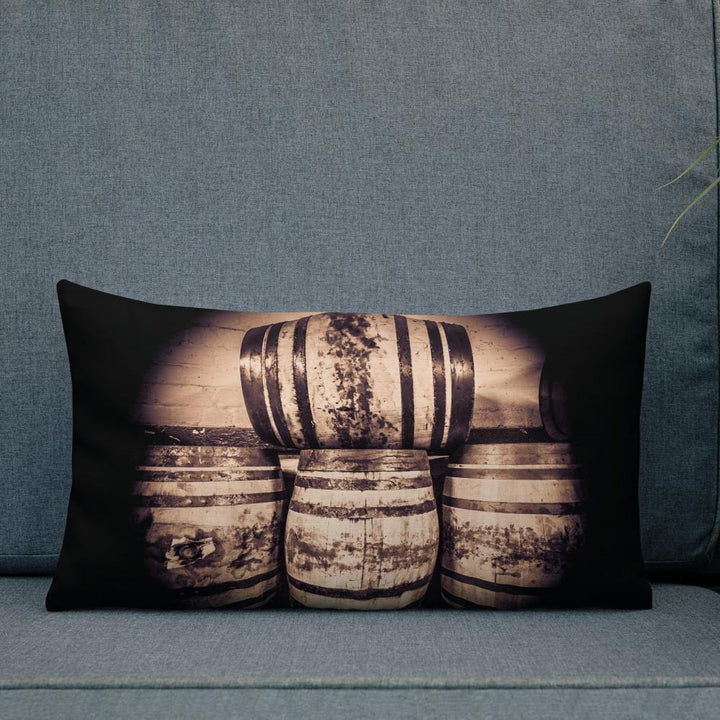 20×12 Octave Casks Sepia Toned Premium Pillow by Wandering Spirits Global