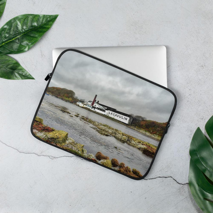 13 in Lagavulin Distillery Soft Colour Laptop Sleeve by Wandering Spirits Global