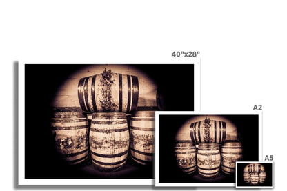 Octave Casks Bunnahabhain Distillery Hahnemühle Photo Rag Print A5 Landscape by Wandering Spirits Global