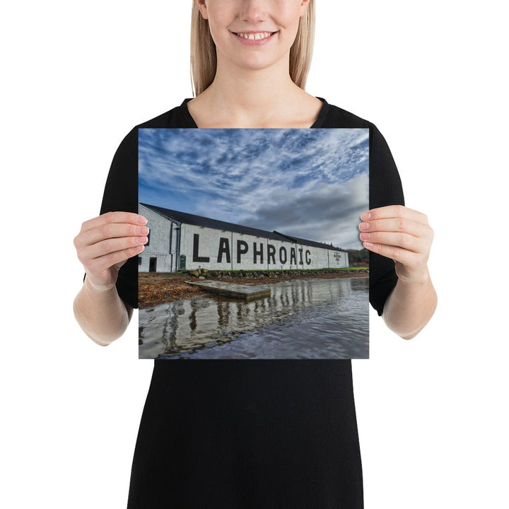 Laphroaig Distillery Warehouse Photo Paper Poster (USA sizes) 12″×12″ by Wandering Spirits Global