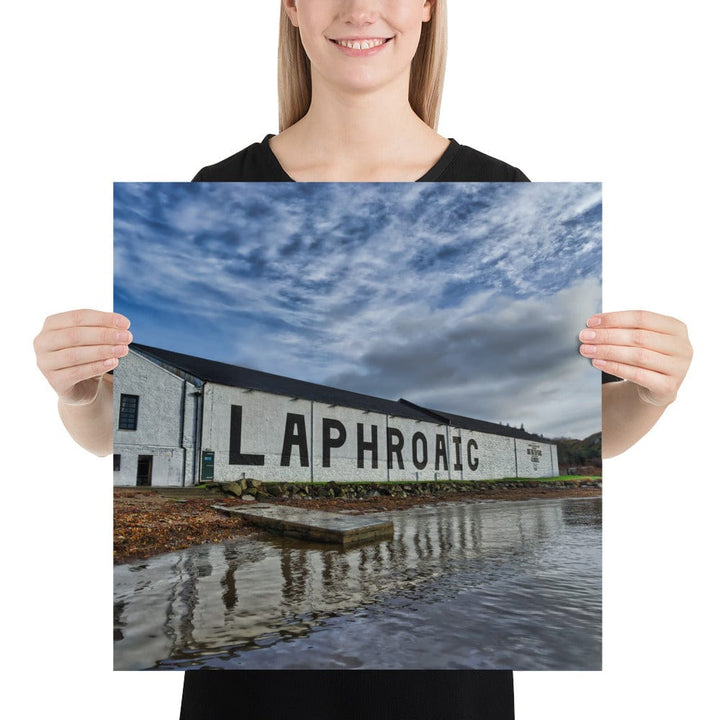 Laphroaig Distillery Warehouse Photo Paper Poster (USA sizes) 18″×18″ by Wandering Spirits Global