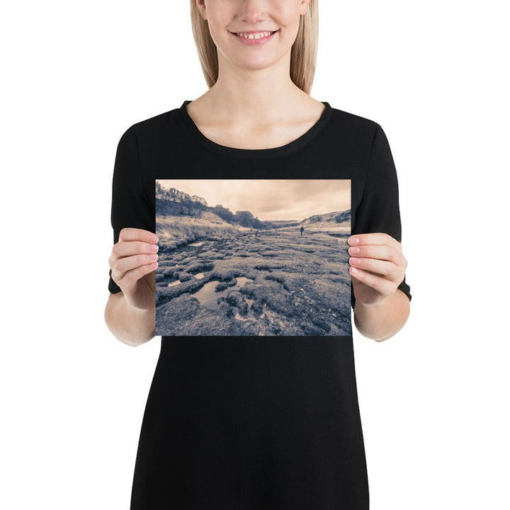 Margadale River and a Scotsman Photo Paper Poster (USA sizes) 8×10 by Wandering Spirits Global